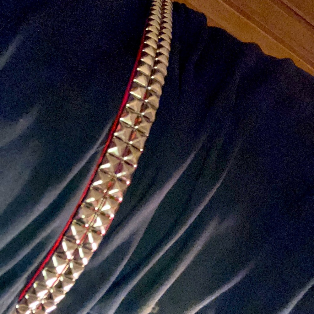 Studded red Guess belt